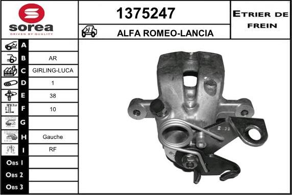 SNRA 1375247 - Тормозной суппорт autosila-amz.com