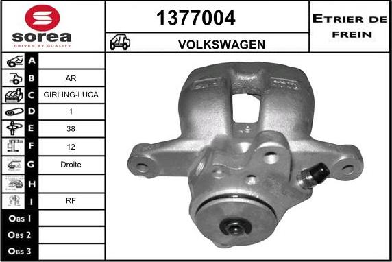 SNRA 1377004 - Тормозной суппорт autosila-amz.com