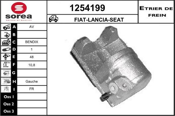 SNRA 1254199 - Тормозной суппорт autosila-amz.com