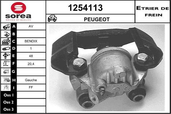 SNRA 1254113 - Тормозной суппорт autosila-amz.com