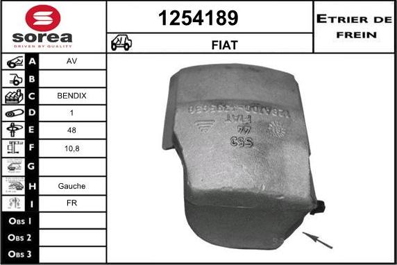SNRA 1254189 - Тормозной суппорт autosila-amz.com