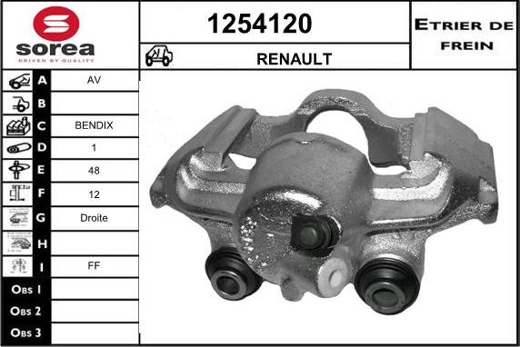 SNRA 1254120 - Тормозной суппорт autosila-amz.com