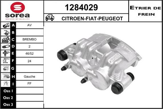 SNRA 1284029 - Тормозной суппорт autosila-amz.com