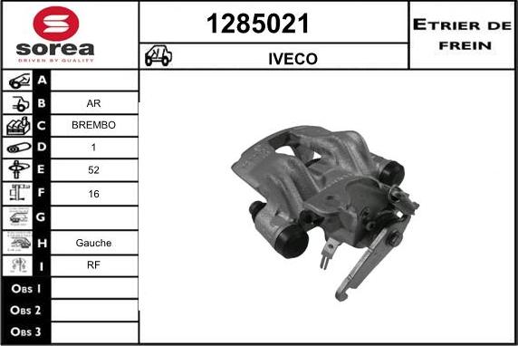 SNRA 1285021 - Тормозной суппорт autosila-amz.com