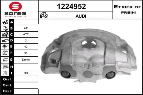 SNRA 1224952 - Тормозной суппорт autosila-amz.com