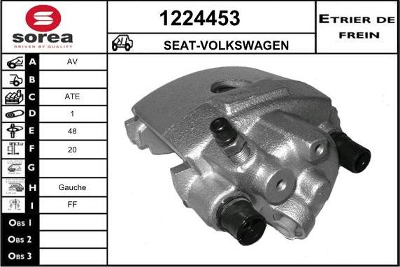 SNRA 1224453 - Тормозной суппорт autosila-amz.com