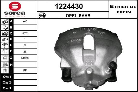 SNRA 1224430 - Тормозной суппорт autosila-amz.com