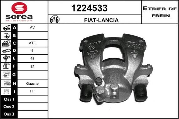 SNRA 1224533 - Тормозной суппорт autosila-amz.com