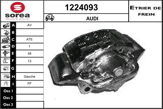 SNRA 1224093 - Тормозной суппорт autosila-amz.com