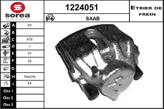 SNRA 1224051 - Тормозной суппорт autosila-amz.com