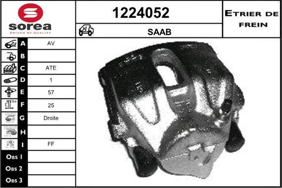SNRA 1224052 - Тормозной суппорт autosila-amz.com