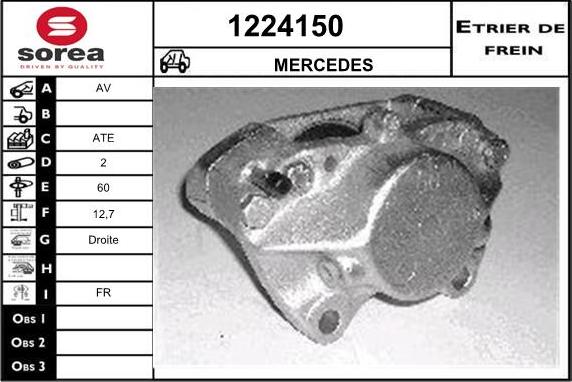 SNRA 1224150 - Тормозной суппорт autosila-amz.com