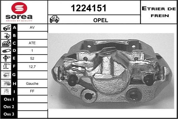 SNRA 1224151 - Тормозной суппорт autosila-amz.com