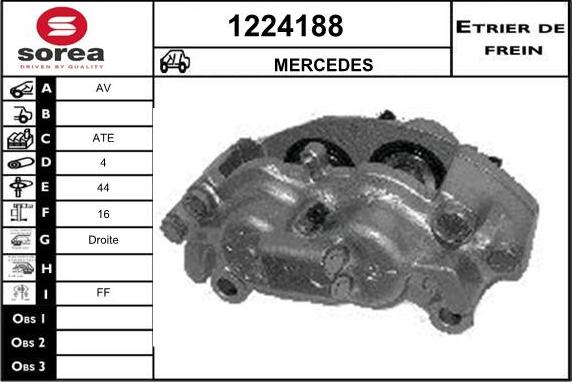 SNRA 1224188 - Тормозной суппорт autosila-amz.com