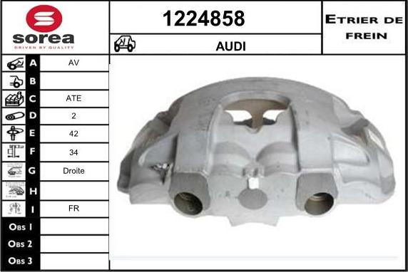 SNRA 1224858 - Тормозной суппорт autosila-amz.com