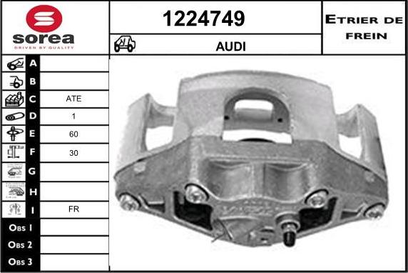 SNRA 1224749 - Тормозной суппорт autosila-amz.com