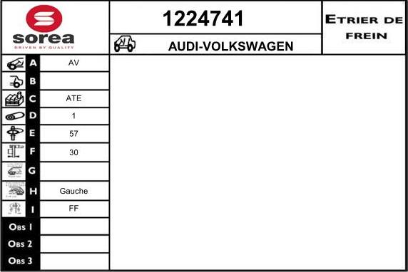 SNRA 1224741 - Тормозной суппорт autosila-amz.com