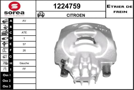 SNRA 1224759 - Тормозной суппорт autosila-amz.com