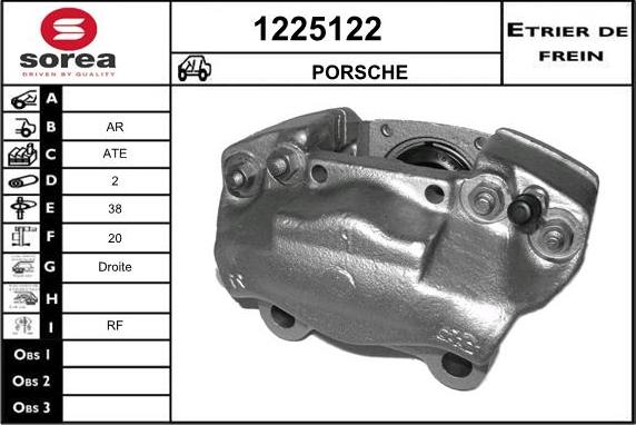 SNRA 1225122 - Тормозной суппорт autosila-amz.com