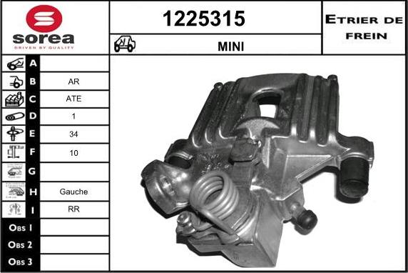 SNRA 1225315 - Тормозной суппорт autosila-amz.com