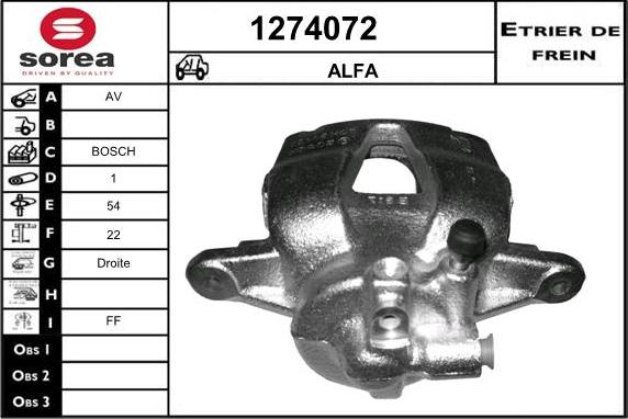 SNRA 1274072 - Тормозной суппорт autosila-amz.com