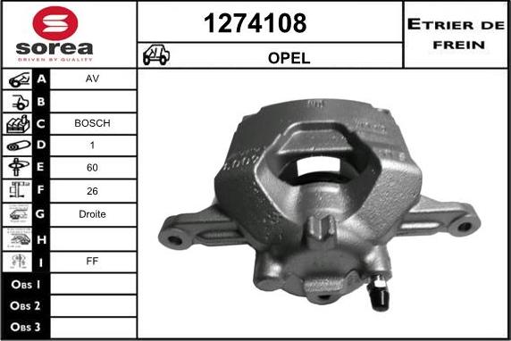 SNRA 1274108 - Тормозной суппорт autosila-amz.com