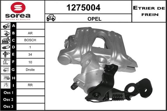 SNRA 1275004 - Тормозной суппорт autosila-amz.com