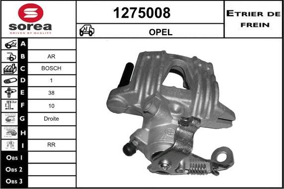 SNRA 1275008 - Тормозной суппорт autosila-amz.com