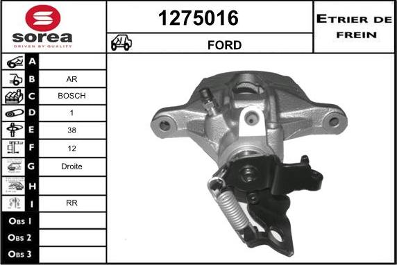 SNRA 1275016 - Тормозной суппорт autosila-amz.com