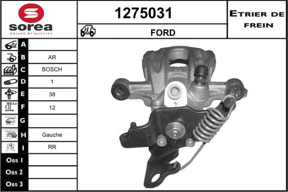 SNRA 1275031 - Тормозной суппорт autosila-amz.com