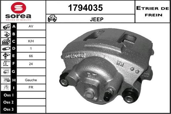 SNRA 1794035 - Тормозной суппорт autosila-amz.com