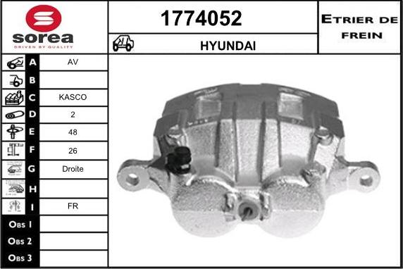 SNRA 1774052 - Тормозной суппорт autosila-amz.com