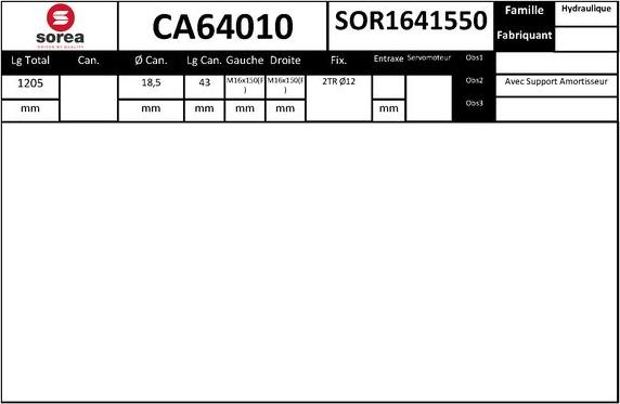 SNRA CA64010 - Рулевой механизм, рейка autosila-amz.com