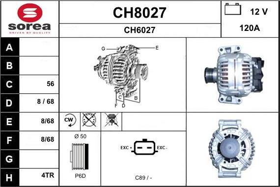 SNRA CH8027 - Генератор autosila-amz.com