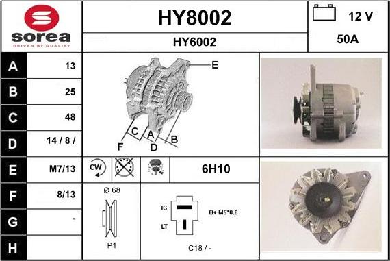 SNRA HY8002 - Генератор autosila-amz.com