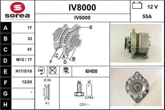 SNRA IV8000 - Генератор autosila-amz.com