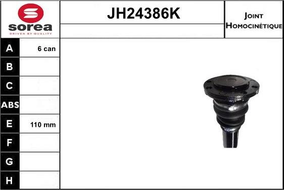 SNRA JH24386K - Шарнирный комплект, ШРУС, приводной вал autosila-amz.com