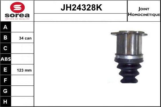 SNRA JH24328K - Шарнирный комплект, ШРУС, приводной вал autosila-amz.com