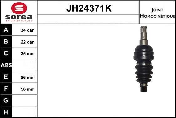 SNRA JH24371K - Шарнирный комплект, ШРУС, приводной вал autosila-amz.com
