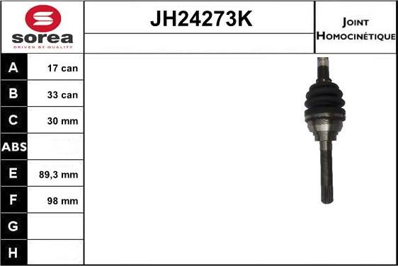 SNRA JH24273K - Шарнирный комплект, ШРУС, приводной вал autosila-amz.com