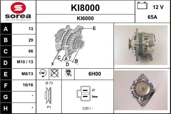 SNRA KI8000 - Генератор autosila-amz.com