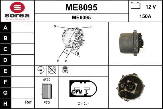 SNRA ME8095 - Генератор autosila-amz.com