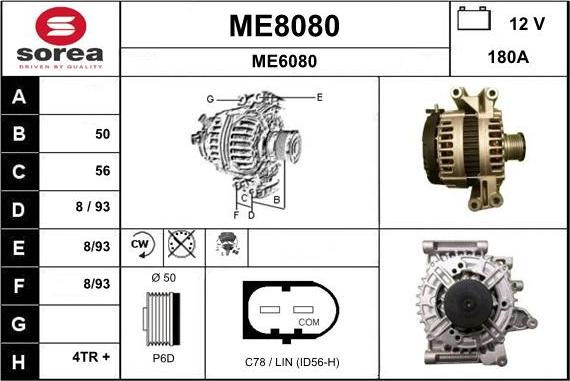 SNRA ME8080 - Генератор autosila-amz.com