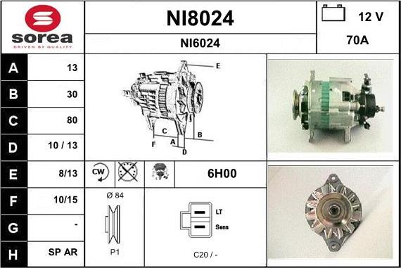 SNRA NI8024 - Генератор autosila-amz.com