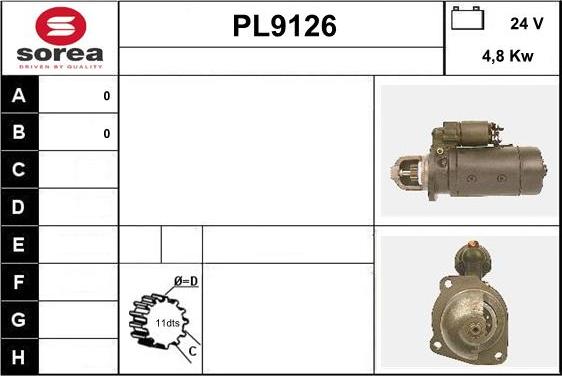 SNRA PL9126 - Стартер autosila-amz.com