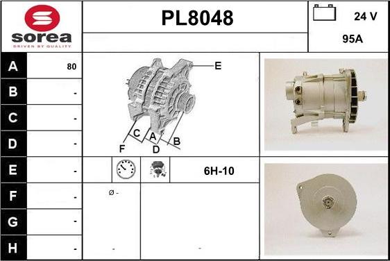 SNRA PL8048 - Генератор autosila-amz.com