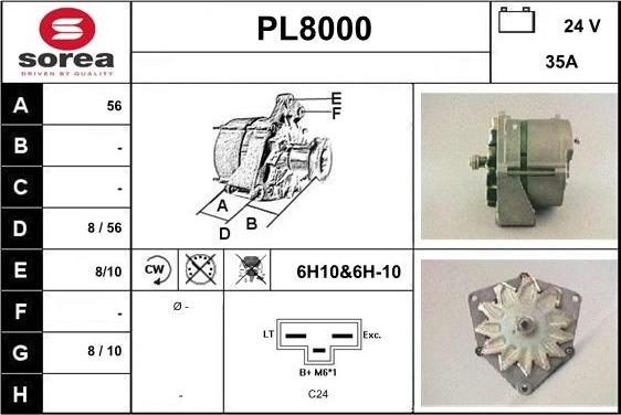 SNRA PL8000 - Генератор autosila-amz.com