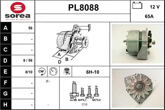 SNRA PL8088 - Генератор autosila-amz.com