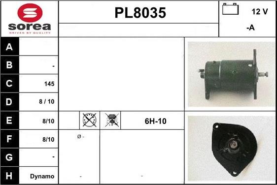 SNRA PL8035 - Генератор autosila-amz.com