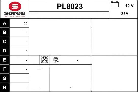 SNRA PL8023 - Генератор autosila-amz.com